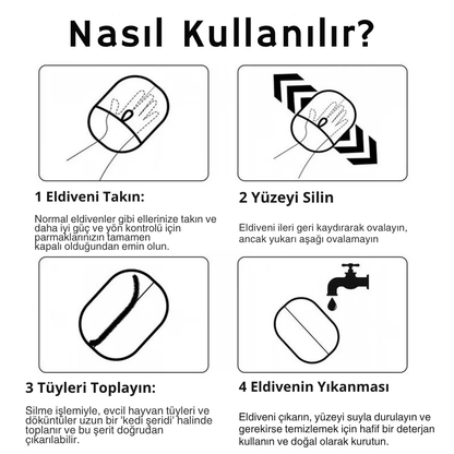 T-Pati™ Tüy Toplama Eldiveni